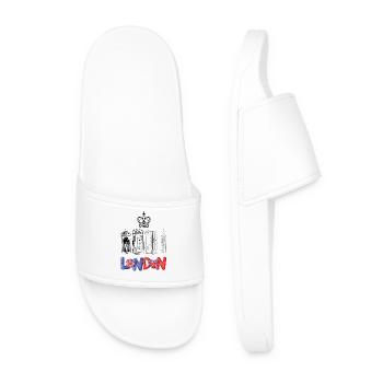 Drapeau London Love Heart - Claquettes Homme - blanc - Devant