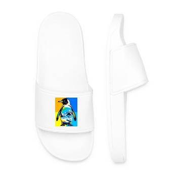 penguin - Men’s Pool Sliders - white - Front