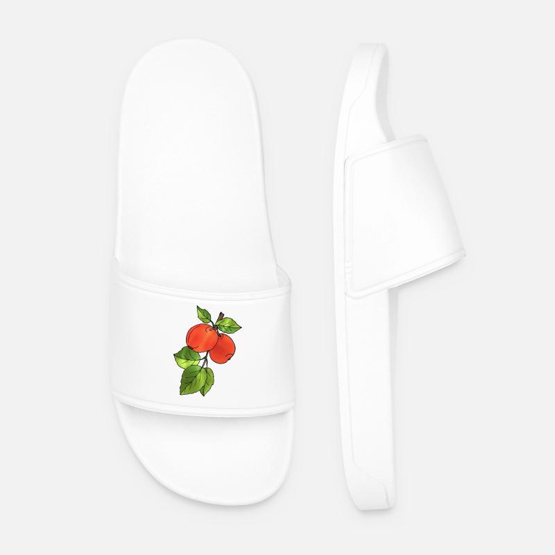 Äpfel - Männer Badelatschen - Weiß