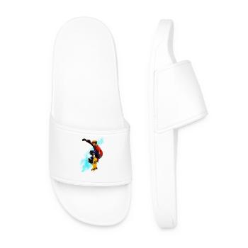 Skateboard Sprung Neon Splash - Männer Badelatschen - Weiß - Vorne