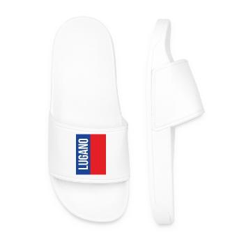 Lugano Souvenir T-Shirt Ticino - Men’s Pool Sliders - white - Front
