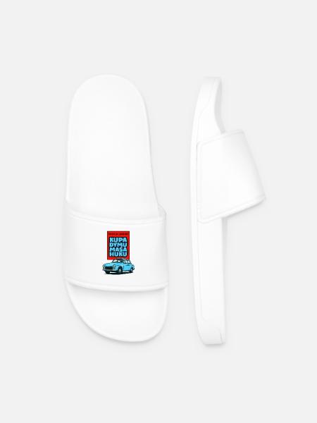 Siren, smoke pile, mass of bang - Men’s Pool Sliders - white