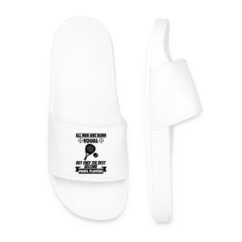 Tous les hommes naissent égaux : joueurs de padel - Claquettes Homme - blanc - Devant