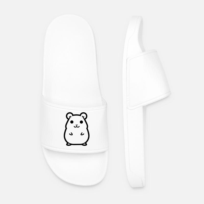 Hamster - Männer Badelatschen - Weiß