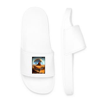 Orbital Desert Ruins in Glass - Men’s Pool Sliders - white - Front