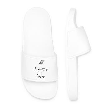 Jésus est tout ce que je veux et dont j’ai besoin - chrétien - Claquettes Homme - blanc - Devant