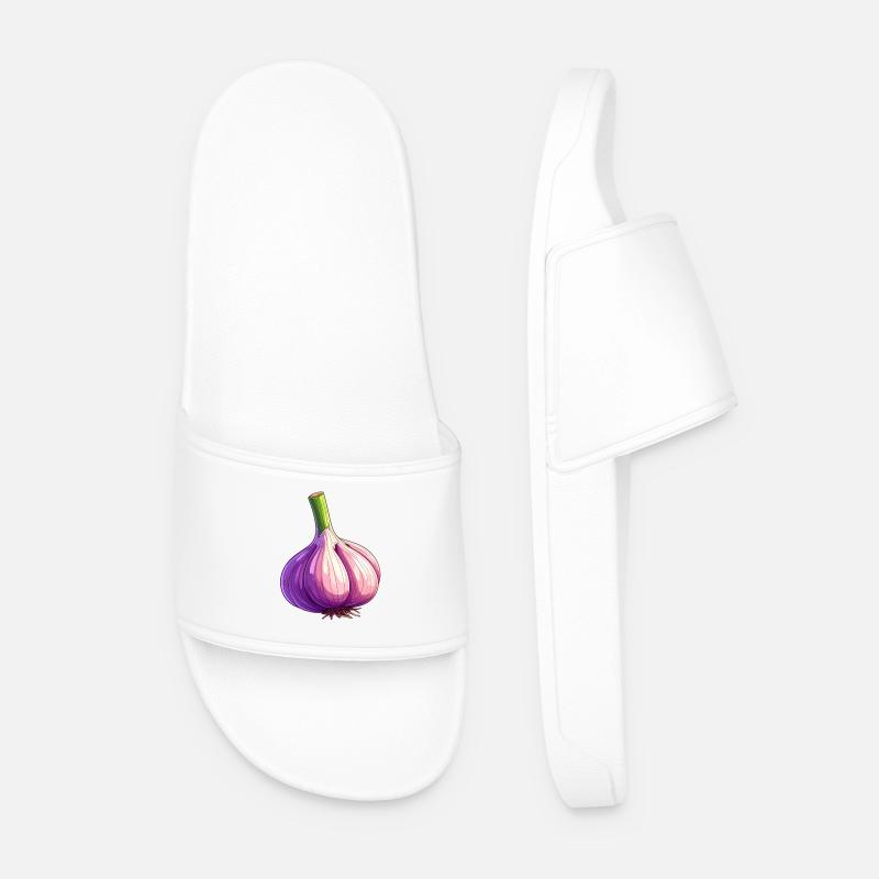 Knoblauch - Männer Badelatschen - Weiß