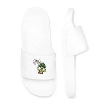 Broc-Tastic Veggie Hero - Men’s Pool Sliders - white - Front