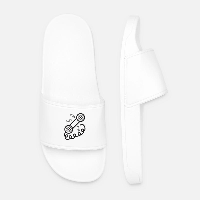Ring Ring Ring - Männer Badelatschen - Weiß