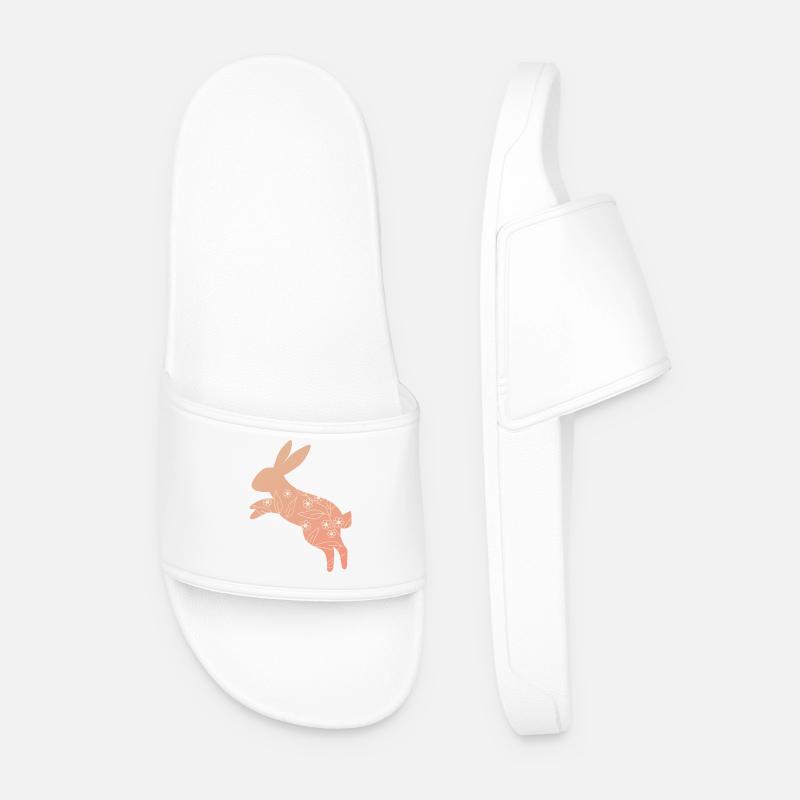 Easter Bunny Easter - Men’s Pool Sliders - white