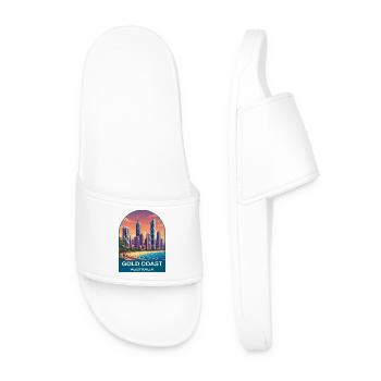 Art de voyage de Gold Coast Australia Surfers Paradise - Claquettes Homme - blanc - Devant