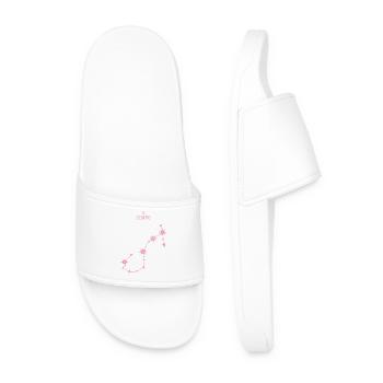 Scorpio Zodiac Sign Star Constellation Pastel Pink - Men’s Pool Sliders - white - Front