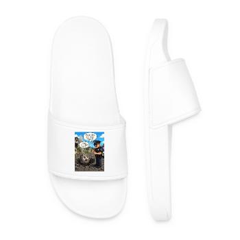 Intention does not cancel out the effect - Men’s Pool Sliders - white - Front
