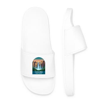 Canaima Venezuela Angel Falls Travel Art - Men’s Pool Sliders - white - Front