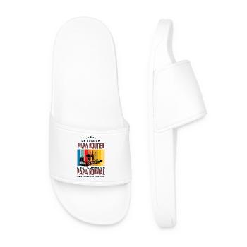 je suis un papa routier / humour papa routier  - Claquettes Homme - blanc - Devant