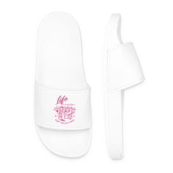 Life is good - Enjoy Life - Surf - Men’s Pool Sliders - white - Front