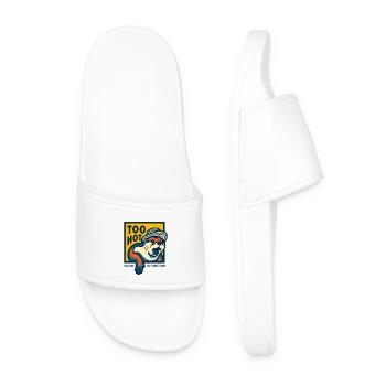 Trop chaud pour fonctionner mème - Claquettes Homme - blanc - Devant