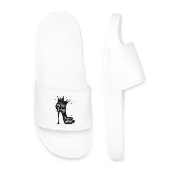 Confidence is my favorite Heel - High Heel - Men’s Pool Sliders - white - Front