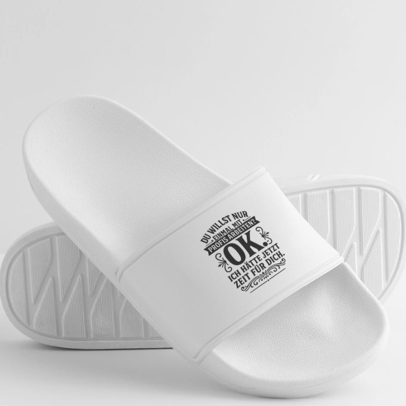 Once With Professionals Work Gift Construction Site Office Men’s Pool Sliders