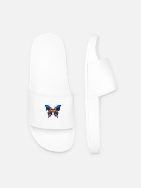 electric butterfly - Männer Badelatschen - Weiß