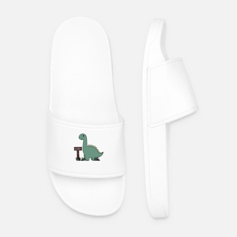 Dino Luis - Men’s Pool Sliders - white