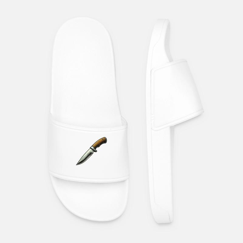 messer - Männer Badelatschen - Weiß