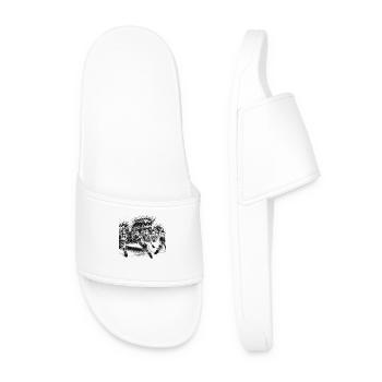 Jumping spider - Men’s Pool Sliders - white - Front