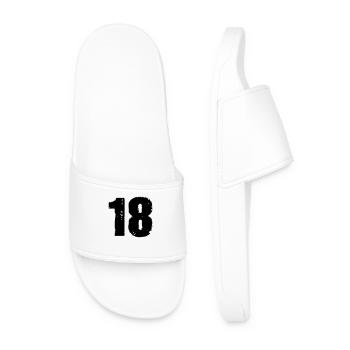 18 - Men’s Pool Sliders - white - Front