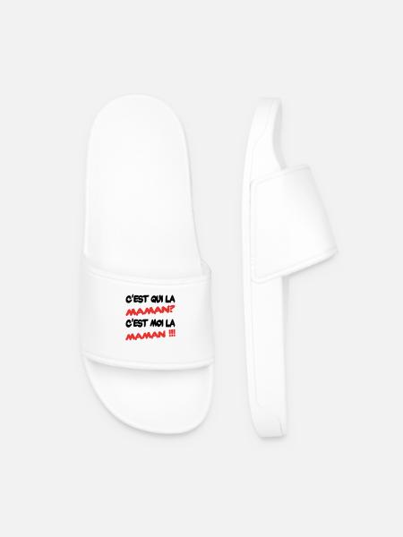 C'est qui la maman ? - Claquettes Homme - blanc