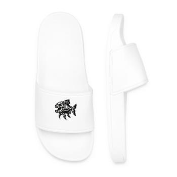 Squelette Piranha - Claquettes Homme - blanc - Devant