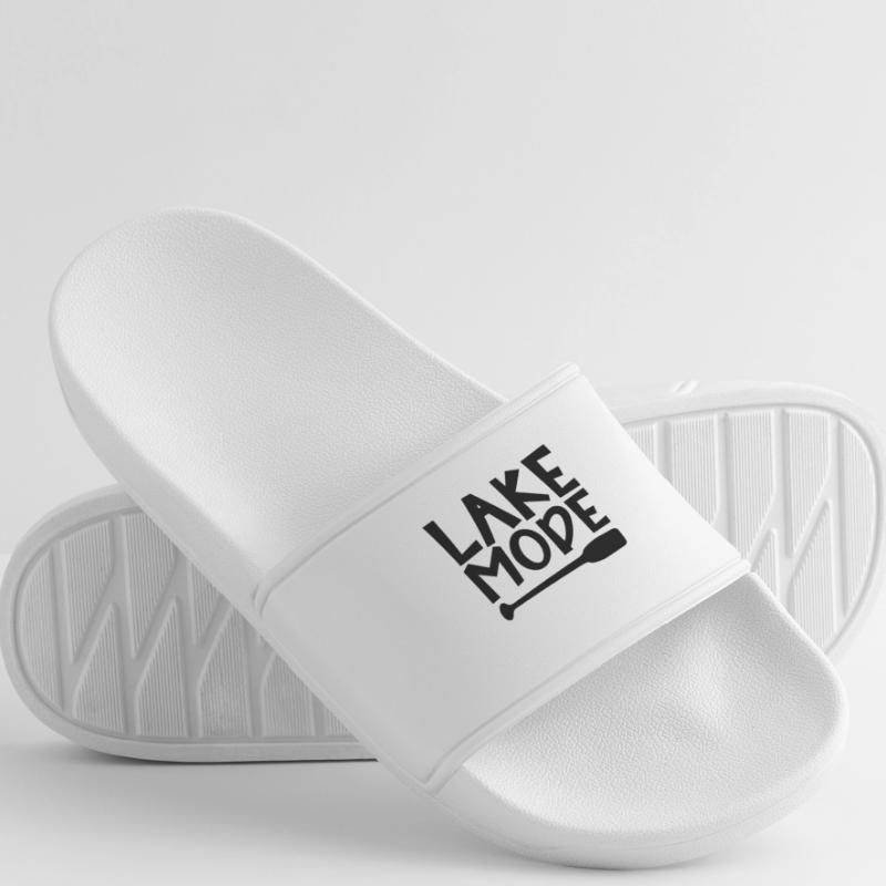 Lake Mode Adventure PaddleMotivation Design Men’s Pool Sliders