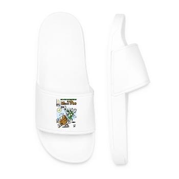 Shit comic - Men’s Pool Sliders - white - Front