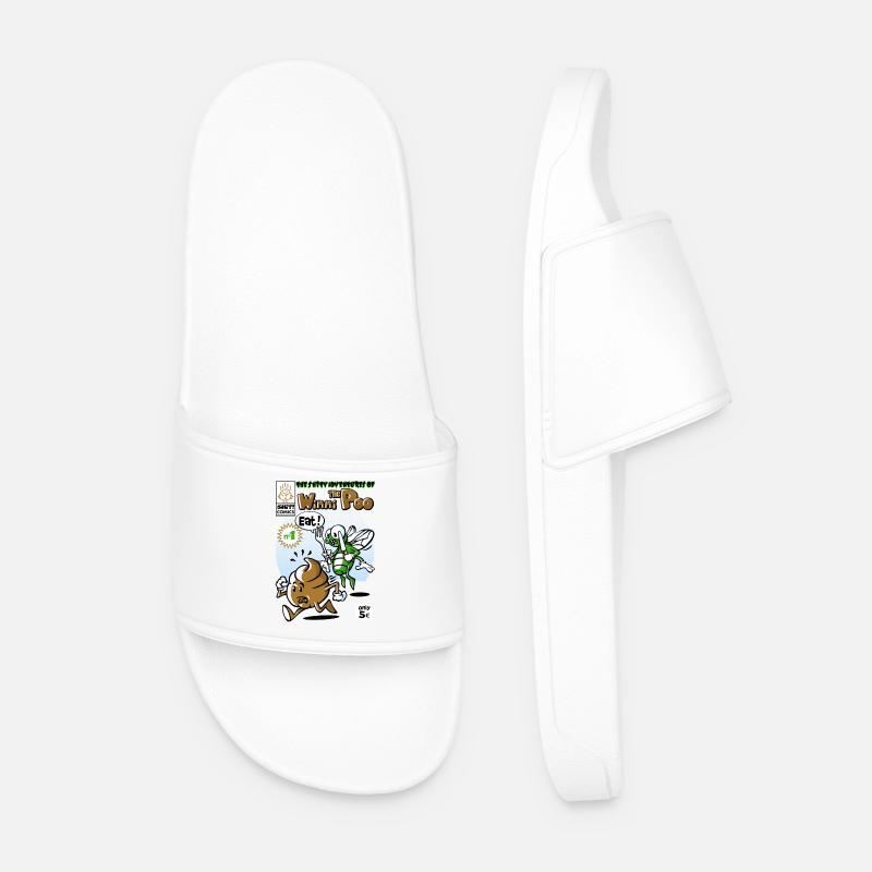 Shit comic - Men’s Pool Sliders - white