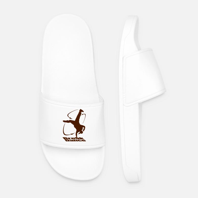Breakdance moove - Männer Badelatschen - Weiß