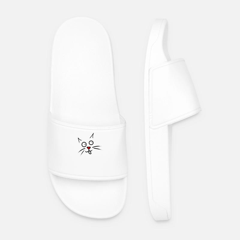 cat - Männer Badelatschen - Weiß