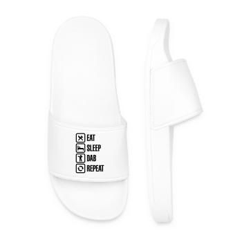 Eat - Sleep - The Dab - Repeat (Dabbing) - Claquettes Homme - blanc - Devant