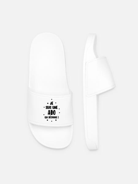 adolescent / enfant / ado / adolescente - Claquettes Homme - blanc