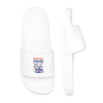 Maneki Neko Fortune Ramen - Men’s Pool Sliders - white - Front