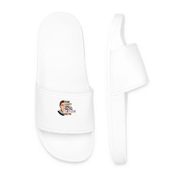 Truth Without Ruth Icon - Men’s Pool Sliders - white - Front