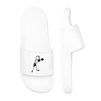 Figurine de boxe Stickmen - Claquettes Homme - blanc - Devant