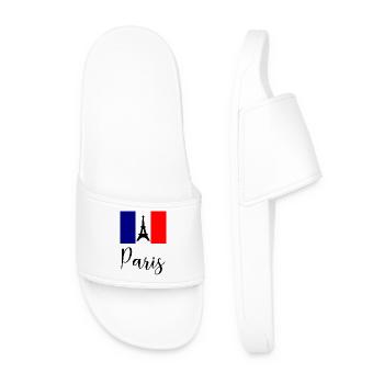 PARIS. CAPITALE. VILLE. FRANCE. PARISIEN. PARIS - Claquettes Homme - blanc - Devant