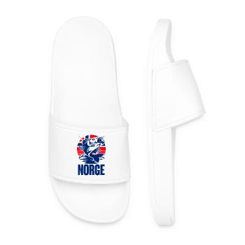 Norvège Pêche Pêcheur Excursion de pêche - Claquettes Homme - blanc - Devant