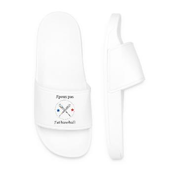 Je peux pas jai baseball - Claquettes Homme - blanc - Devant