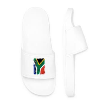 drapeau afrique du sud - Claquettes Homme - blanc - Devant