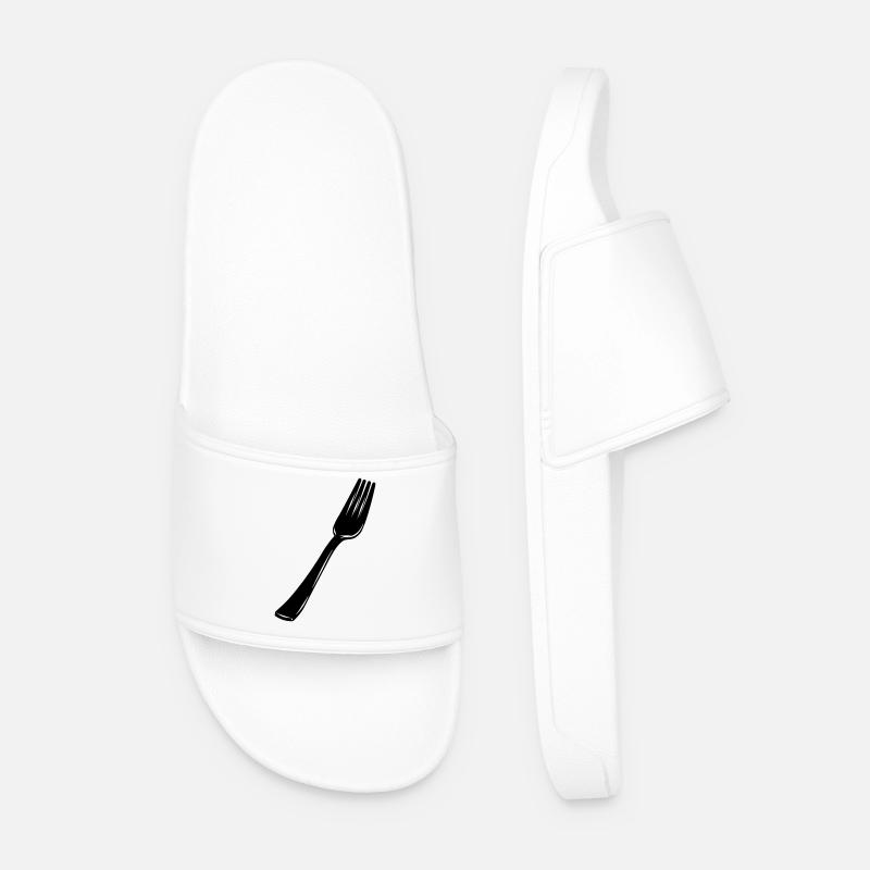 Fork cutlery - Men’s Pool Sliders - white