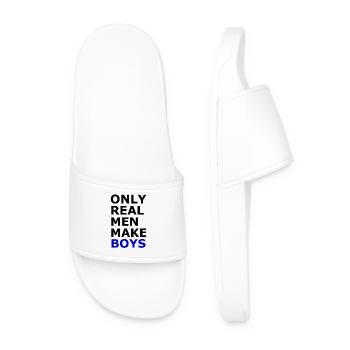 Les vrais hommes font des garçons - Claquettes Homme - blanc - Devant