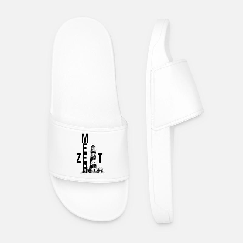 Meer Zeit - Männer Badelatschen - Weiß