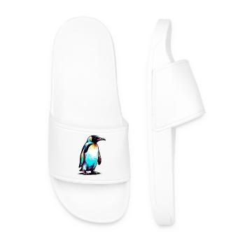 Pinguin - Männer Badelatschen - Weiß - Vorne