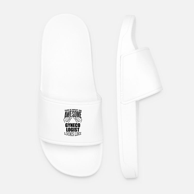 ginecologo - Ciabatte per il mare da uomo - bianco