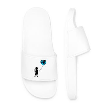 Planet Earth - Men’s Pool Sliders - white - Front